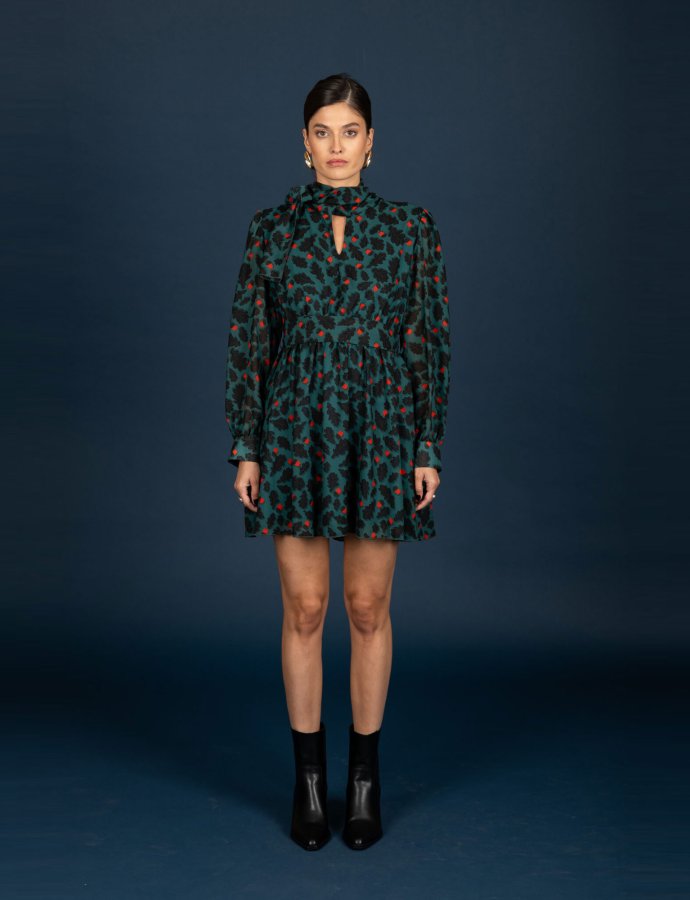 Diane chiffon short dress