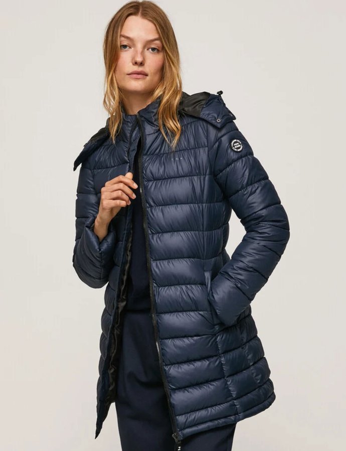 Agnes quilted long coat dulwich