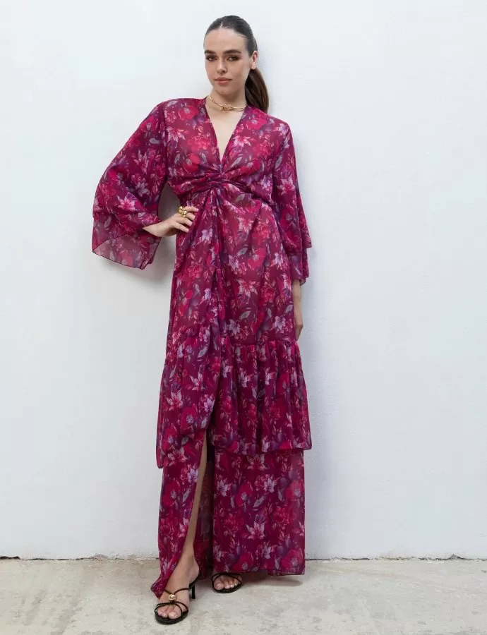 Amanda polymorphic kimono dress