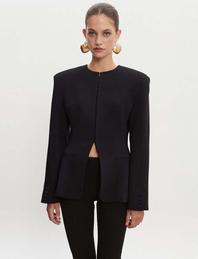 Hourglass blazer black
