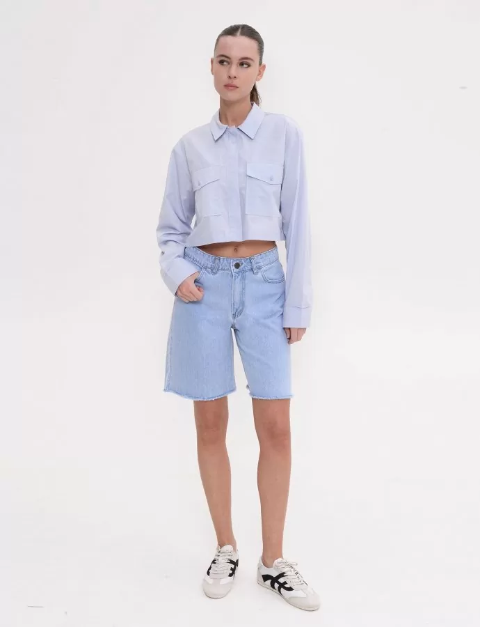 Blossom bermuda light blue