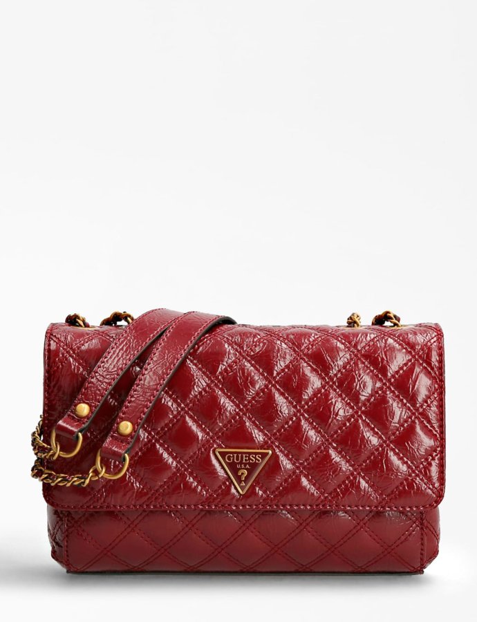 Cessily convertible crossbody bag beet red