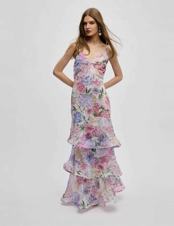 Margot ruffle maxi dress