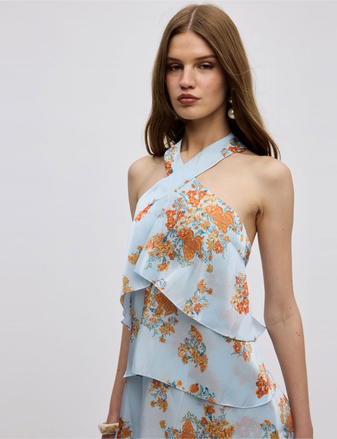 Erato ruffle dress