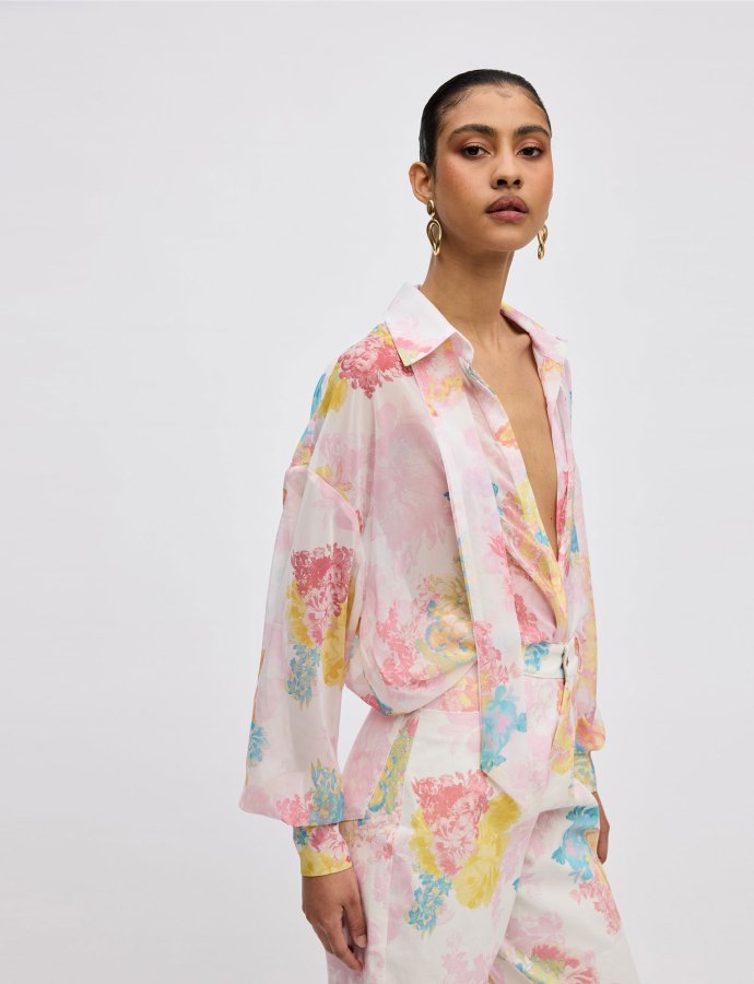 Floral mist shirt