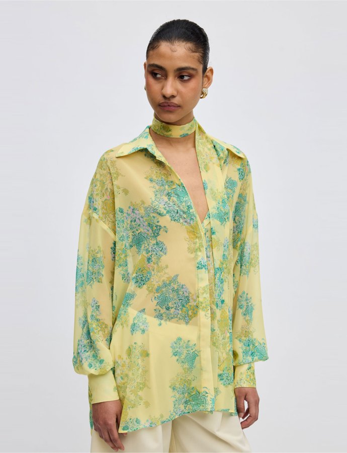 Lime petals shirt