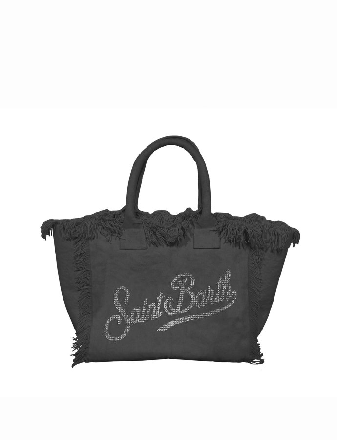 Black Colette bag with rhinestone logo