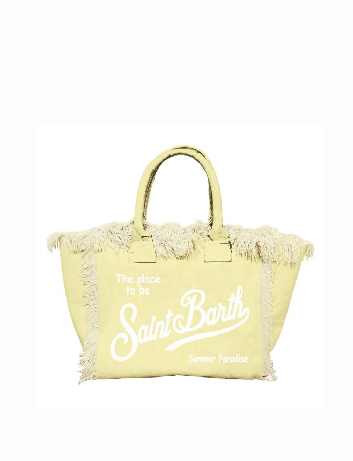 Colette light yellow cotton canvas bag