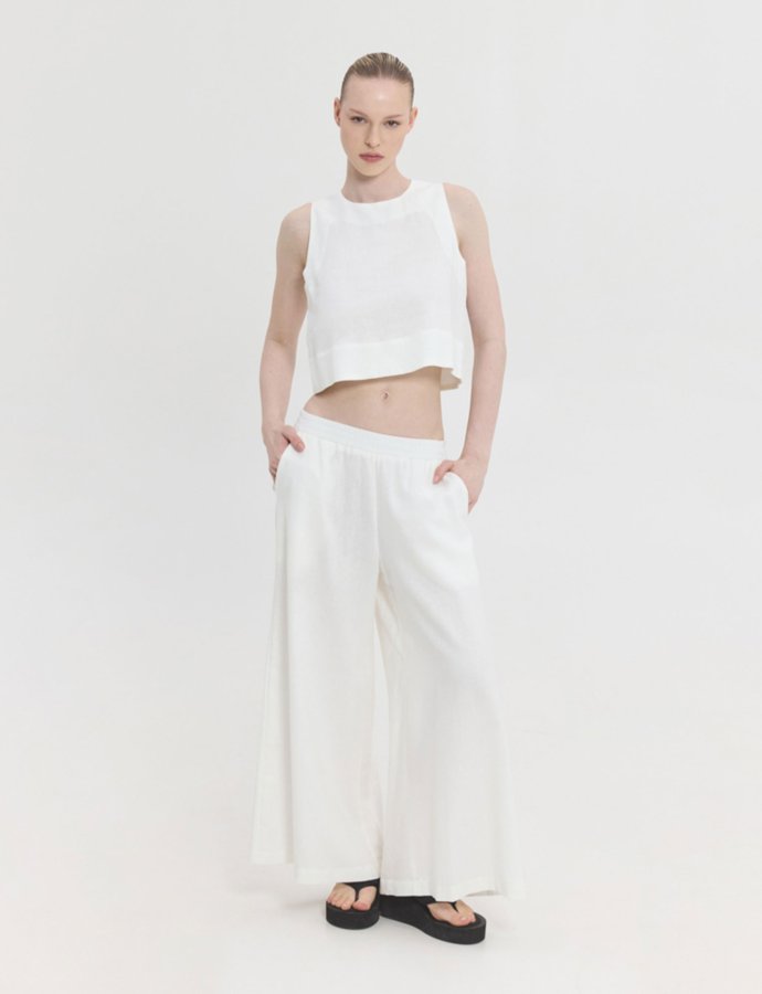 Cleo culottes white