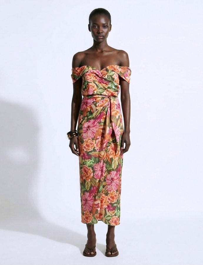 Club colada floral dress