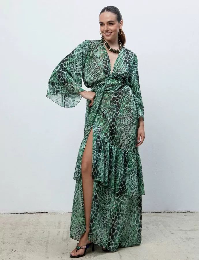 Cobra polymorphic kimono dress