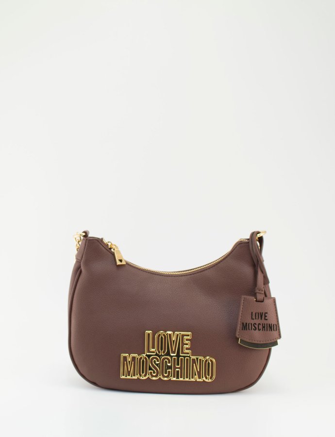 Mini hobo bag metallic logo moro