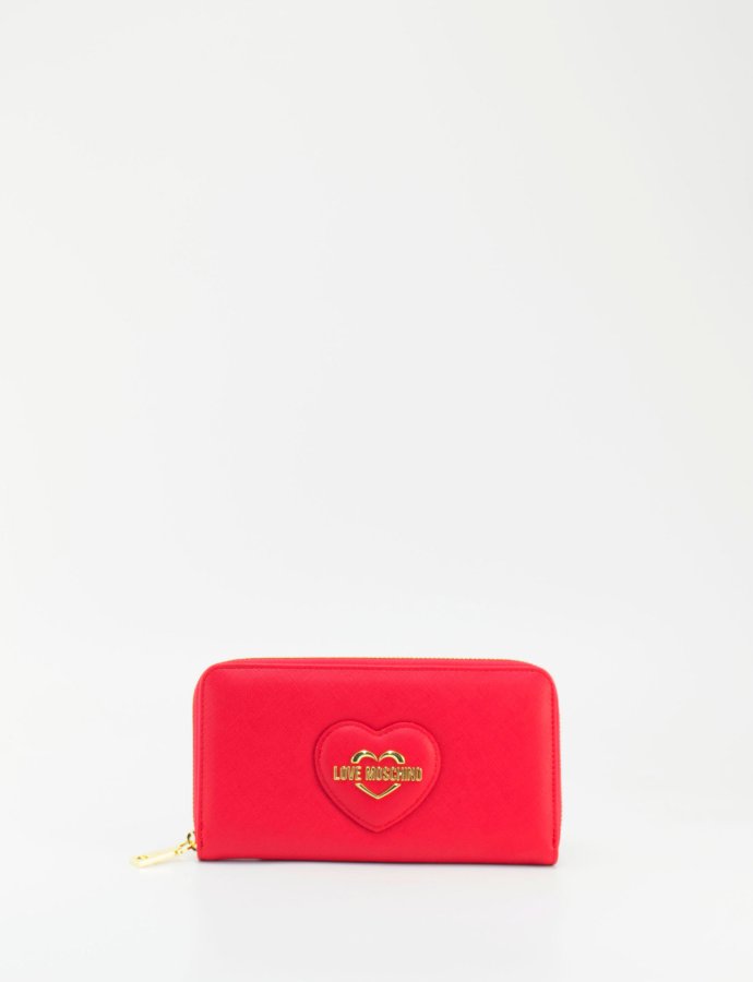 Sweet heart wallet red