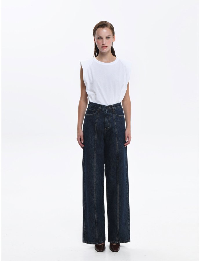 Laura dark blue denim pants