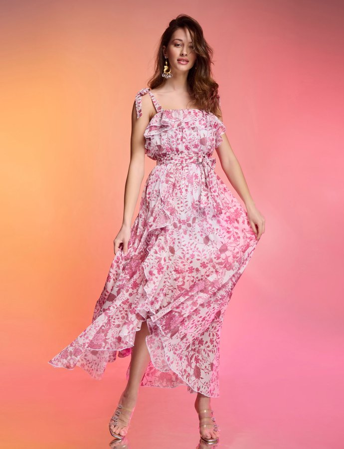 Sienna dress pink print