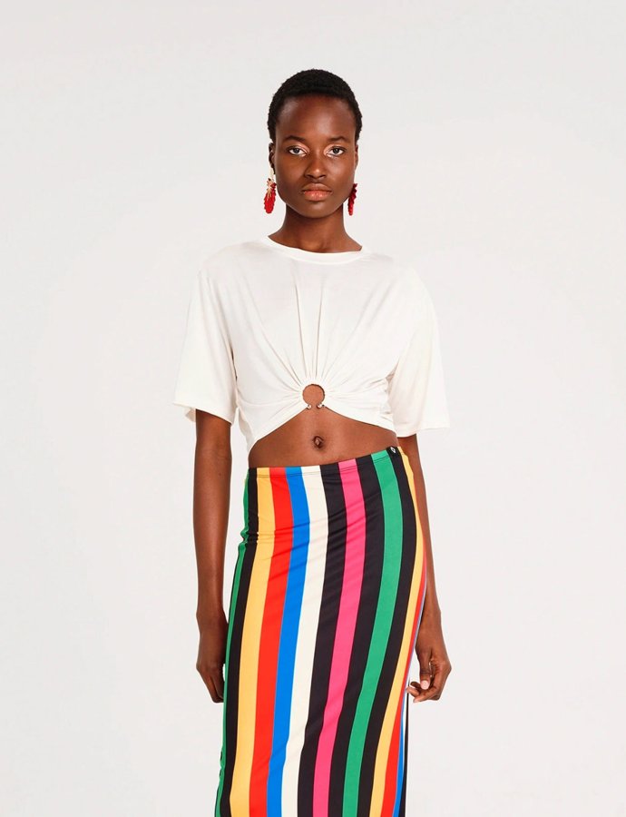 Enigma crop top white