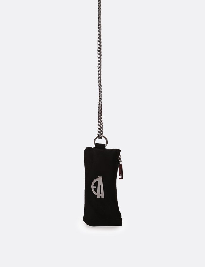 Chain phone wallet black