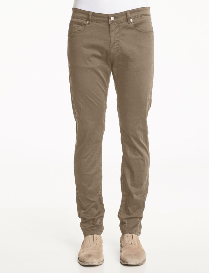 Five pockets trousers taupe