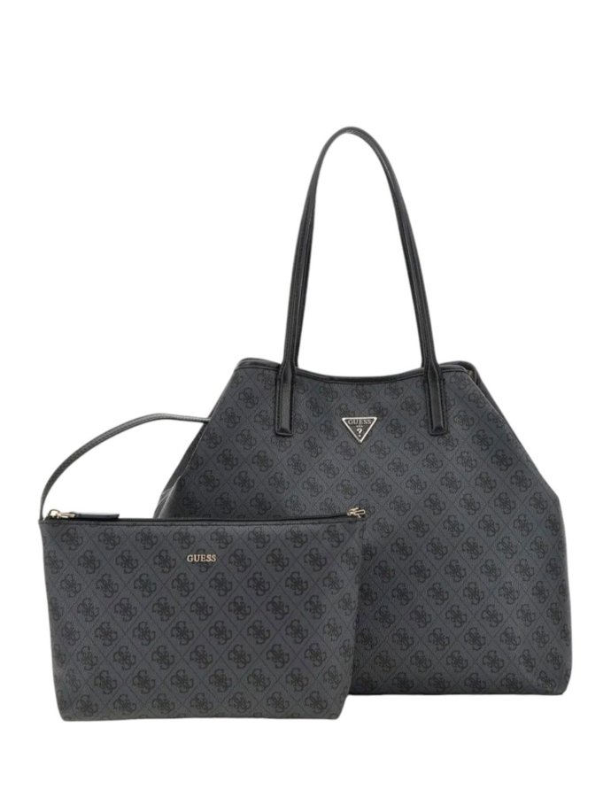 Eco Victtoria large 2 in1 tote bag coal logo