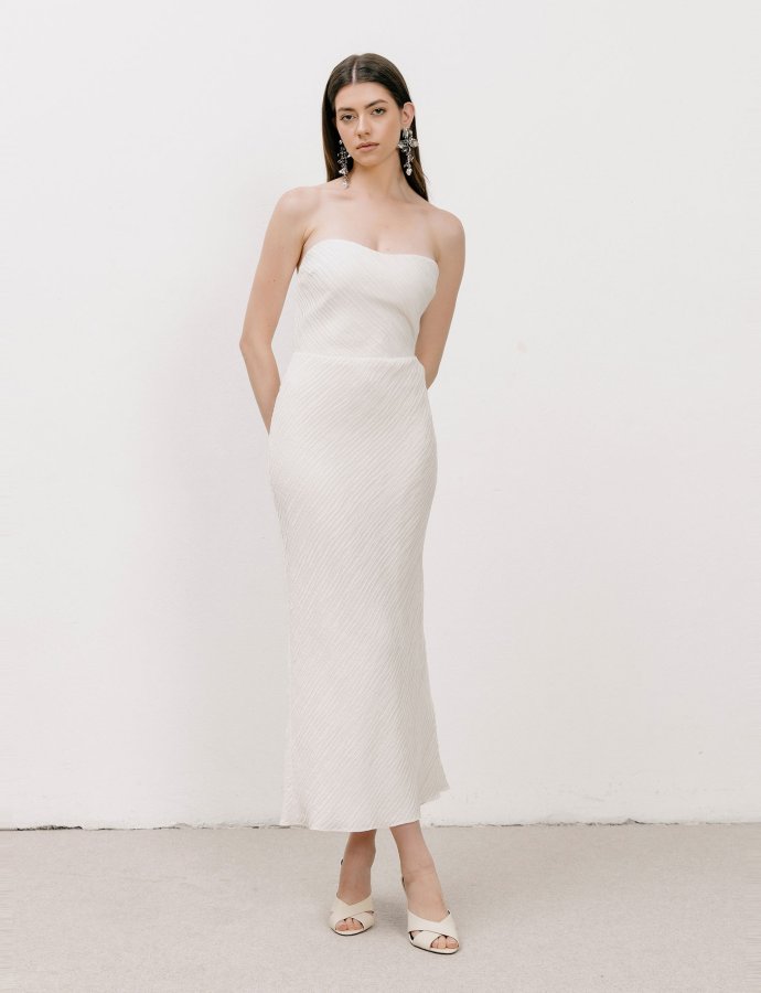 Halo dress off white