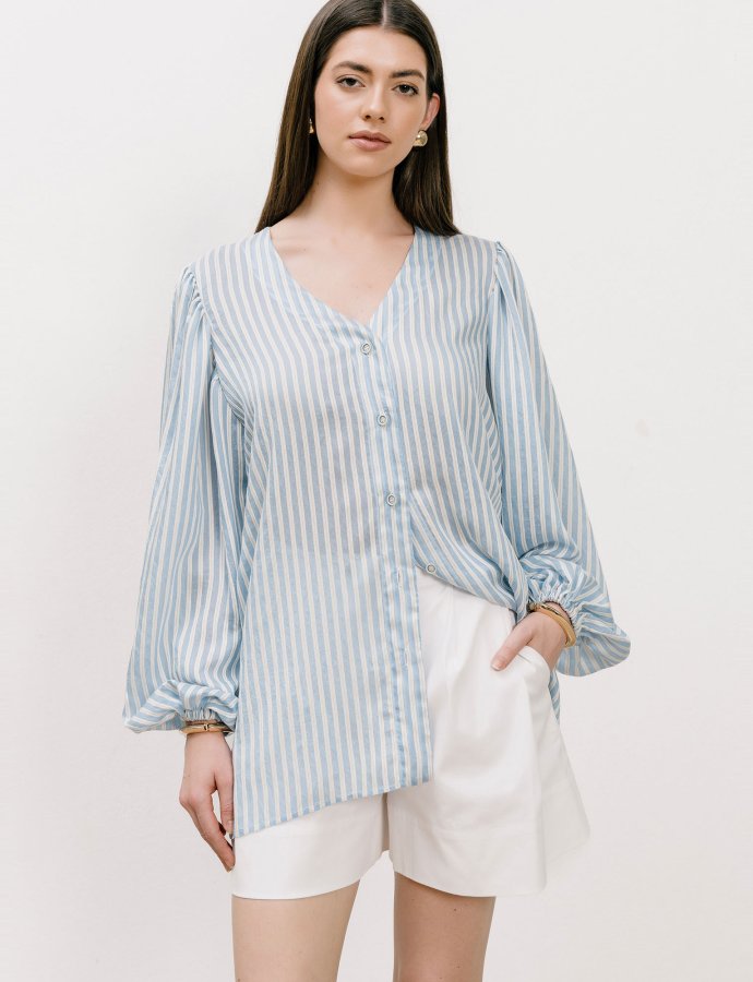Sable blue striped shirt