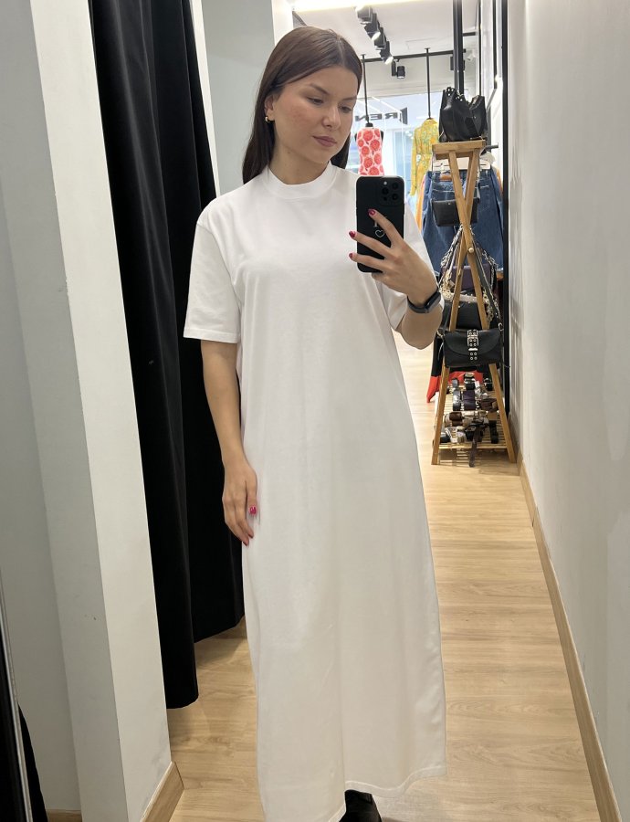 Dorothea cotton dress white