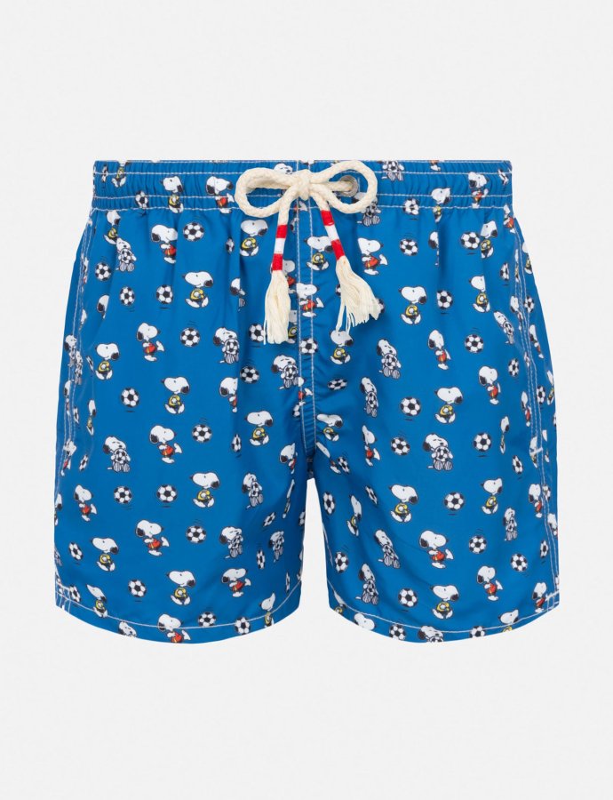 Jean lighting lightweight fabric swim shorts with Snoopy print