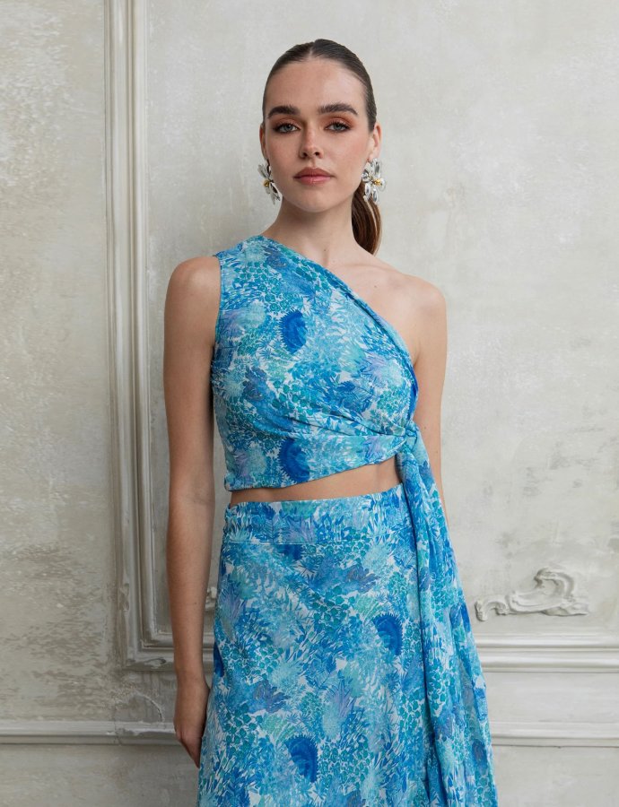 Laguna one shoulder polymorphic top