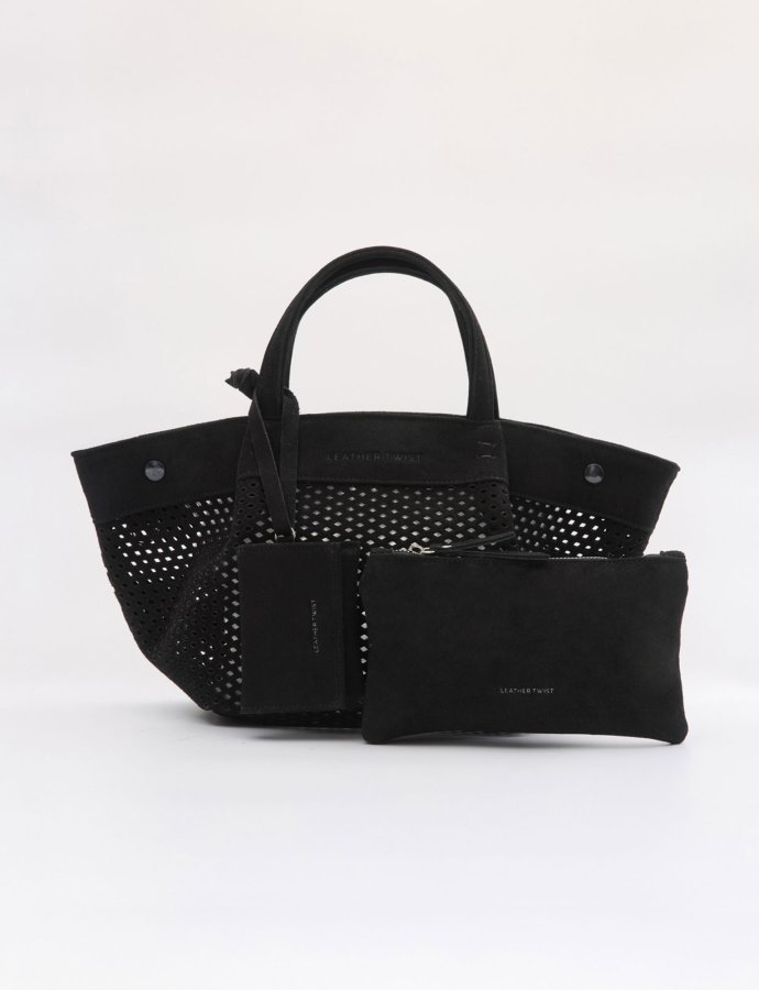 Horizon mini bag black suede