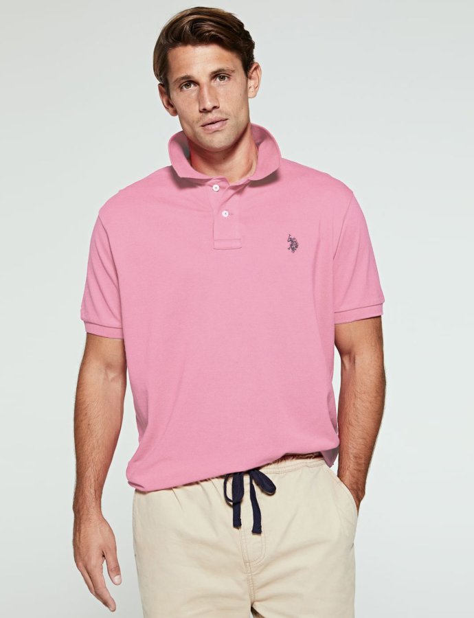 Polo t-shirt light pink