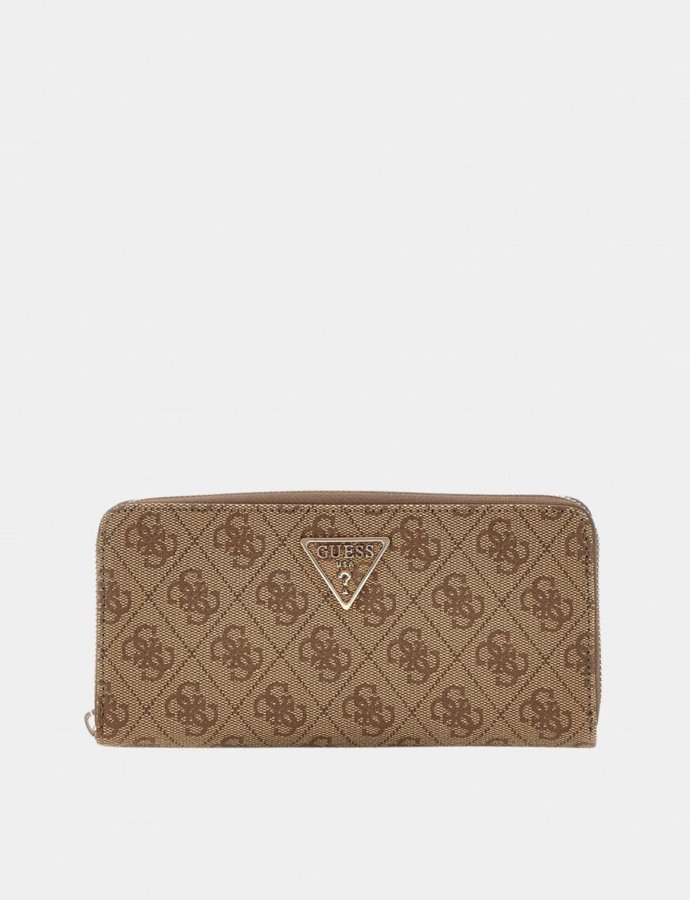 Laurel maxi wallet latte logo