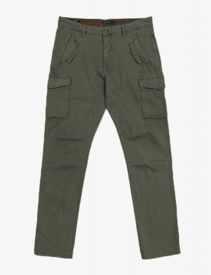 Slim fit cargo pants military