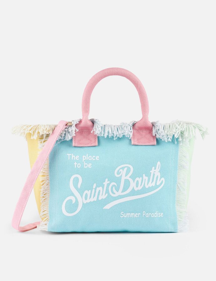 Multicolor patch cotton canvas Colette handbag