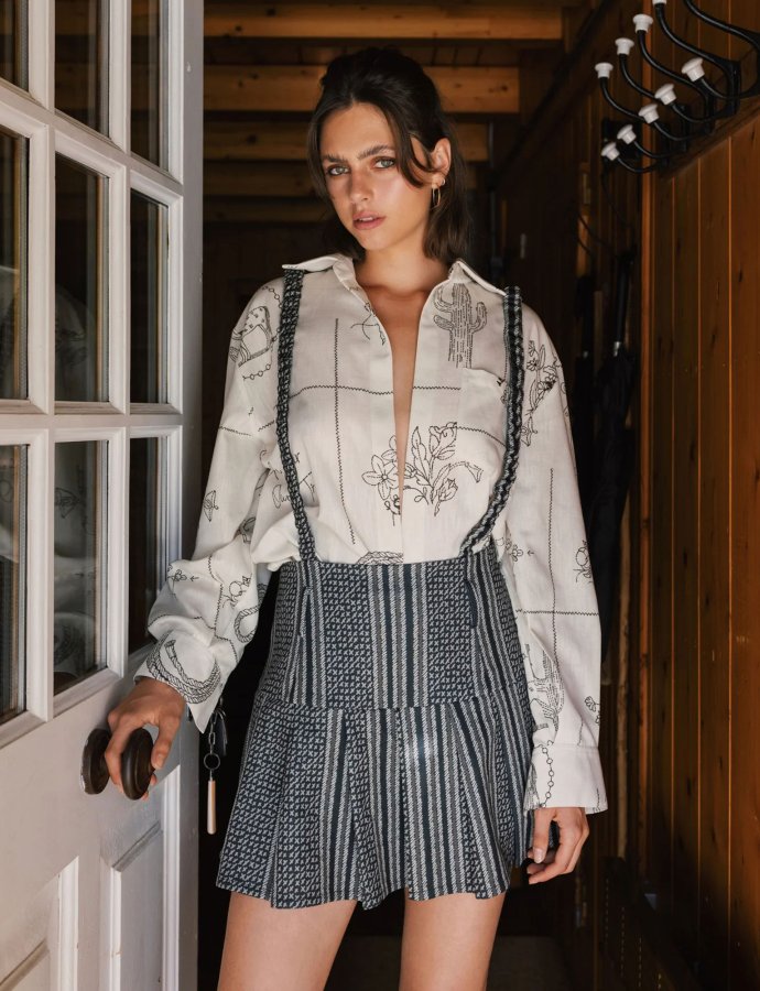 Saloon unisex shirt chaki