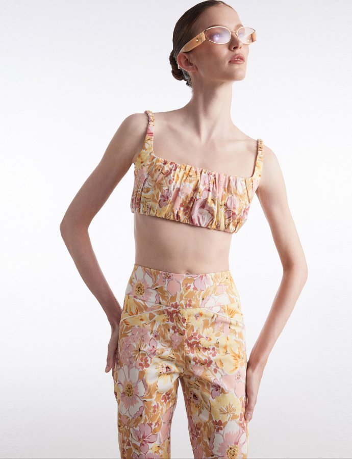 Alice top floral pink