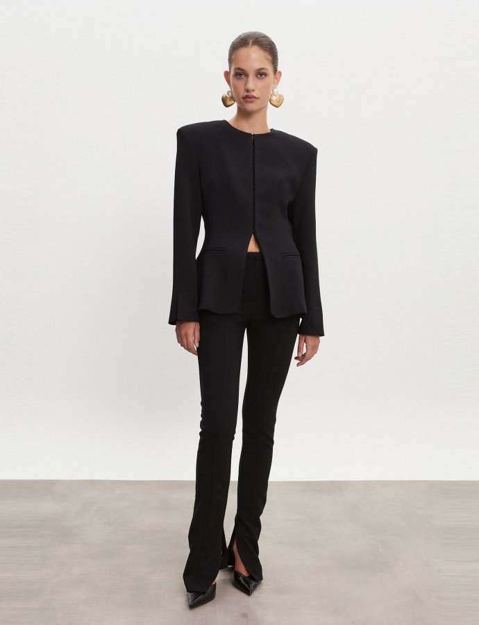 Hourglass skinny trousers black