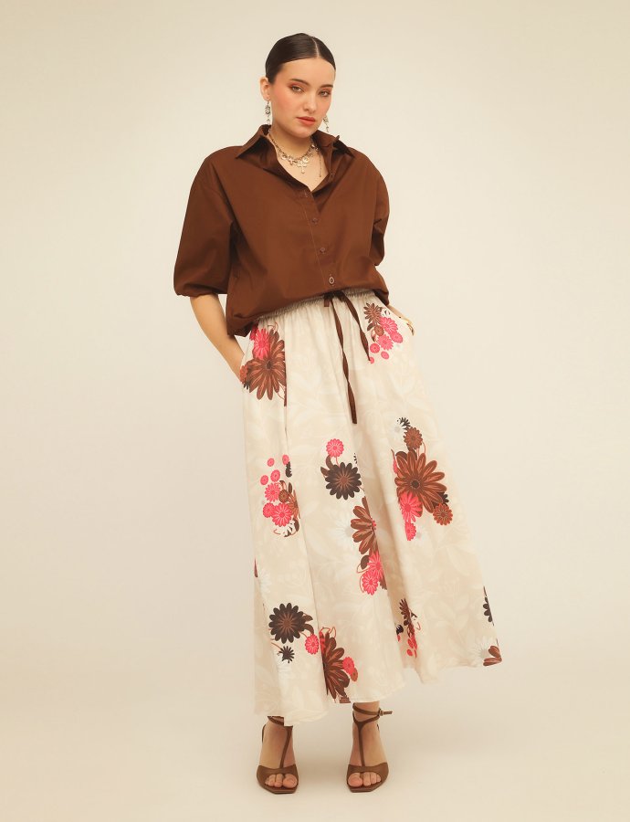 Pearl brown skirt