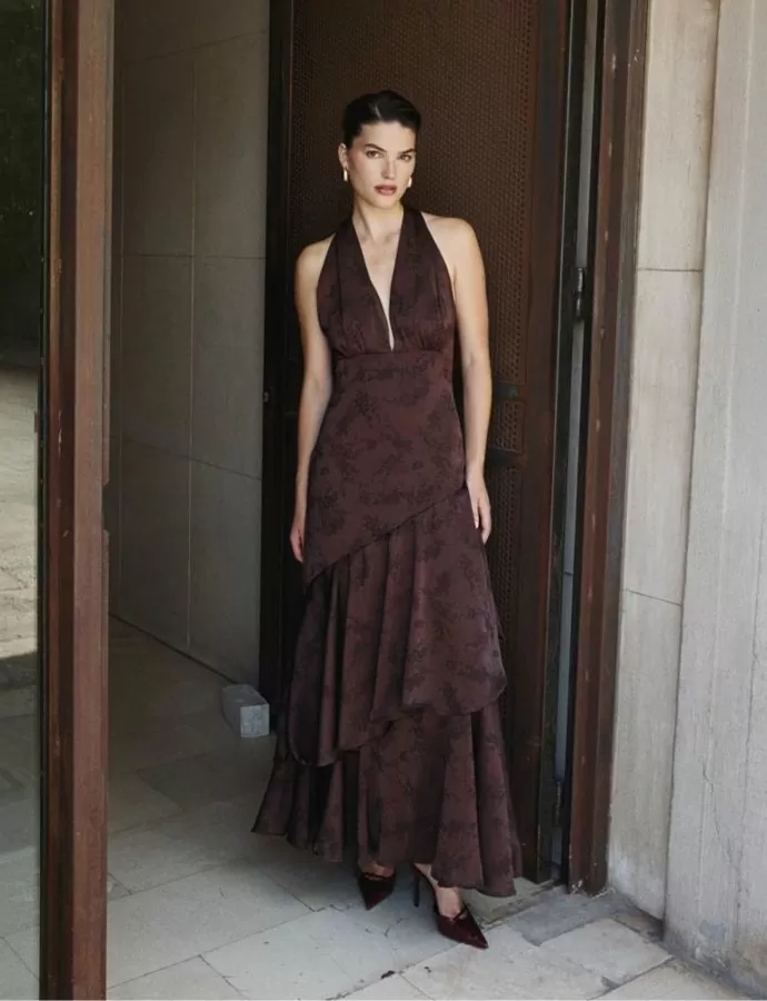 Blair brown long dress