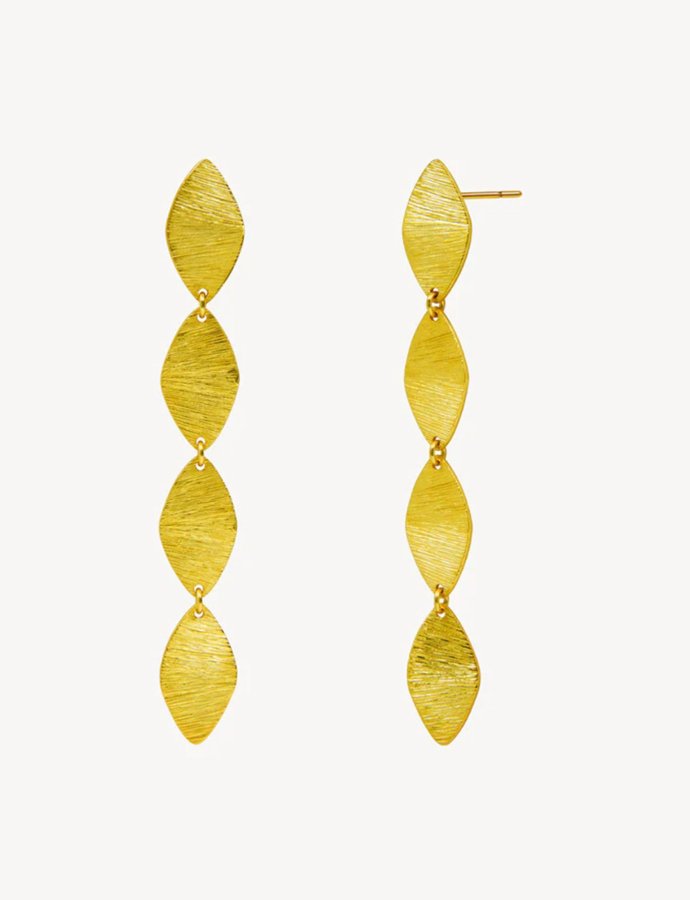 Pause gold earrings