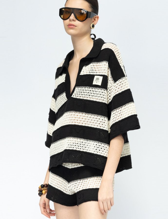 Pluma b&w top