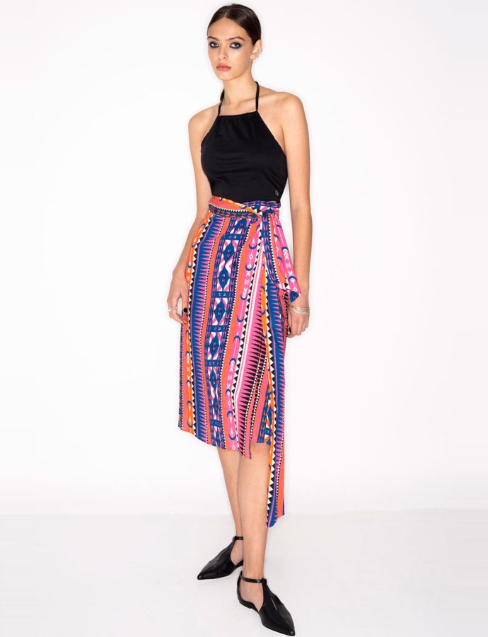Endemic wrap skirt