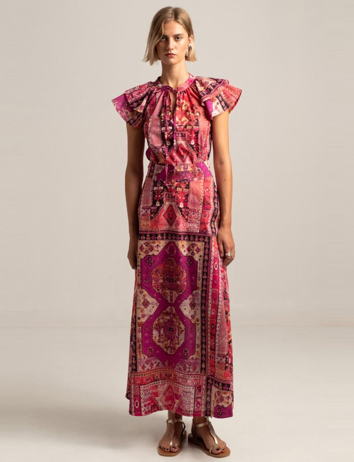 Tapestry maxi skirt