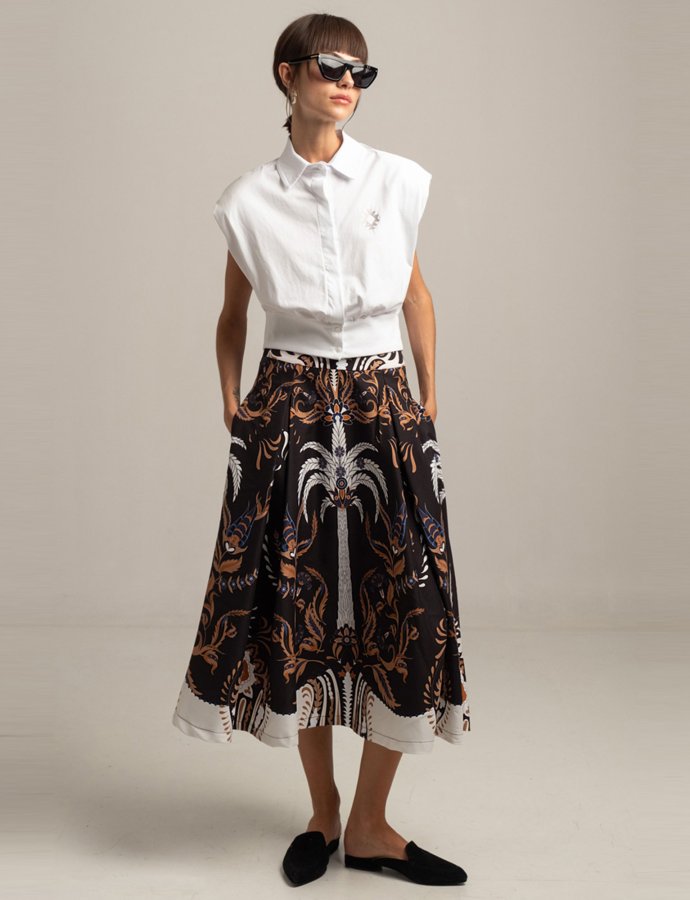 Anatolia midi skirt