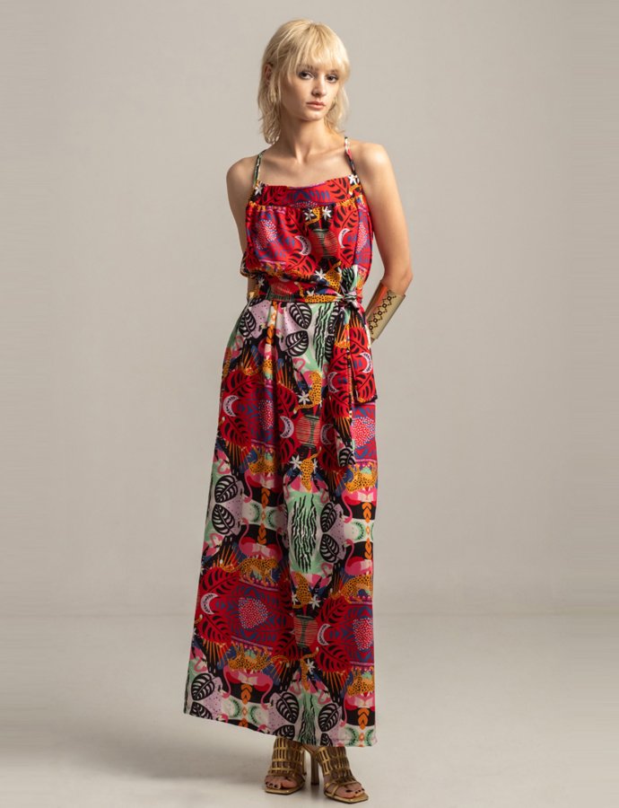 Tropical maxi dress