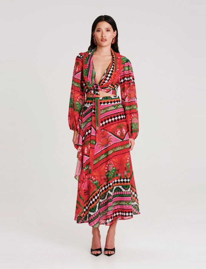 Pina colada wrap skirt