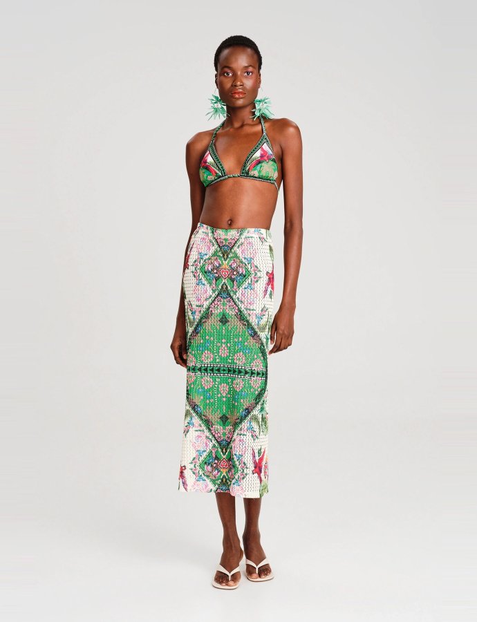 Oasis crochet skirt
