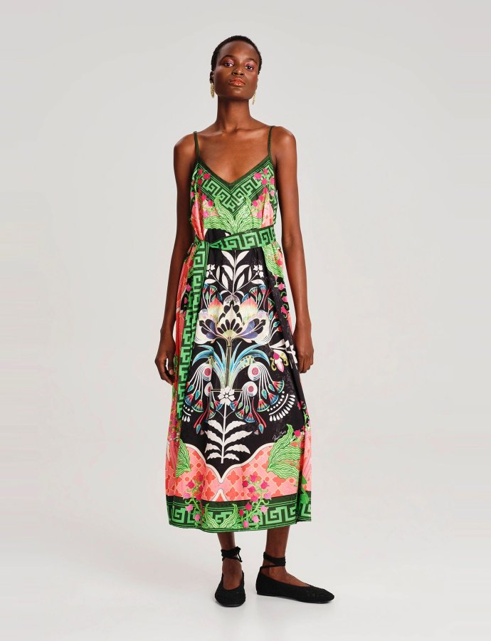 Rainforest jacquard dress