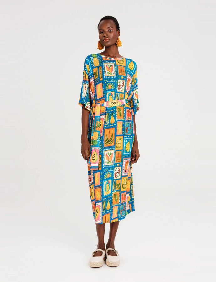 Papaya long dress