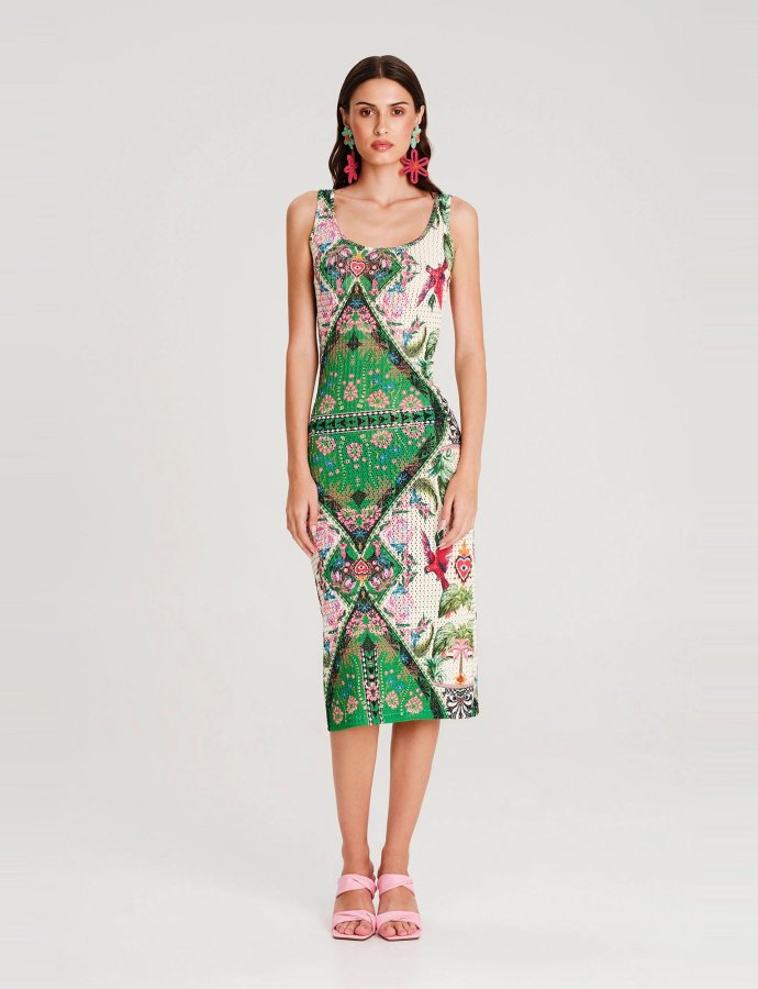 Oasis crochet long dress