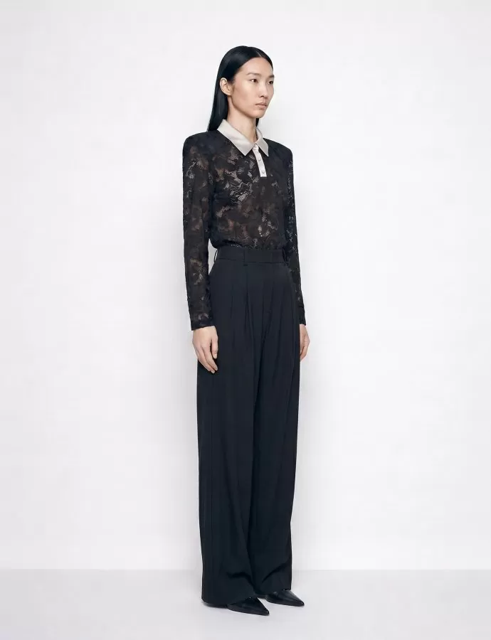 Shadow bloom black top